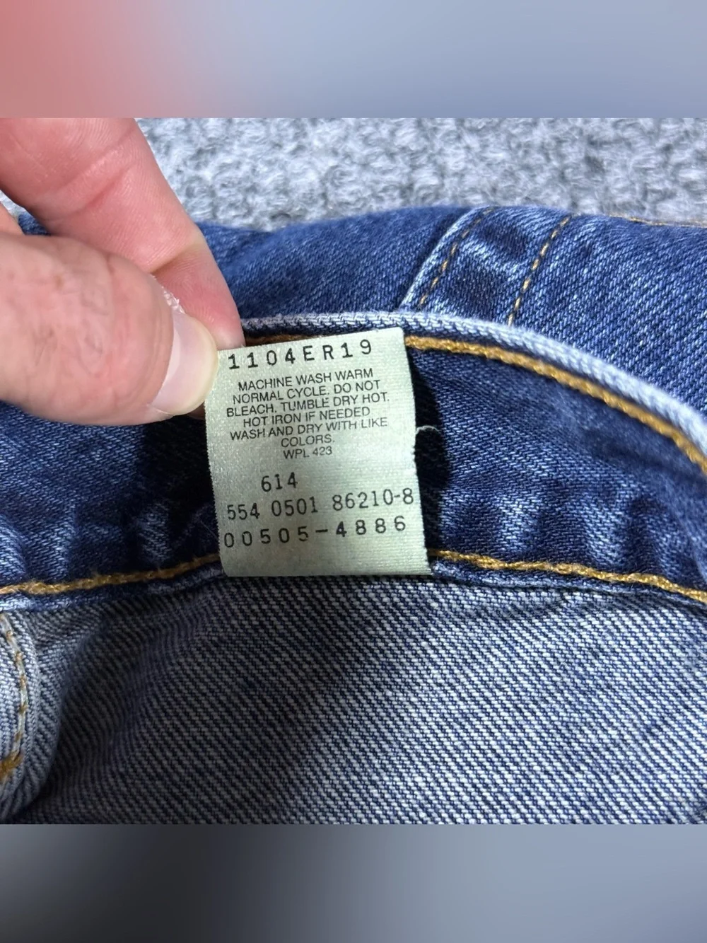 VTG 90s Levi's 505 Jeans Straight Mens 34x32 (32x32) Med Wash Blue Made in USA